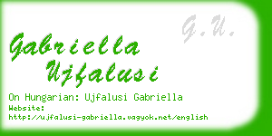 gabriella ujfalusi business card